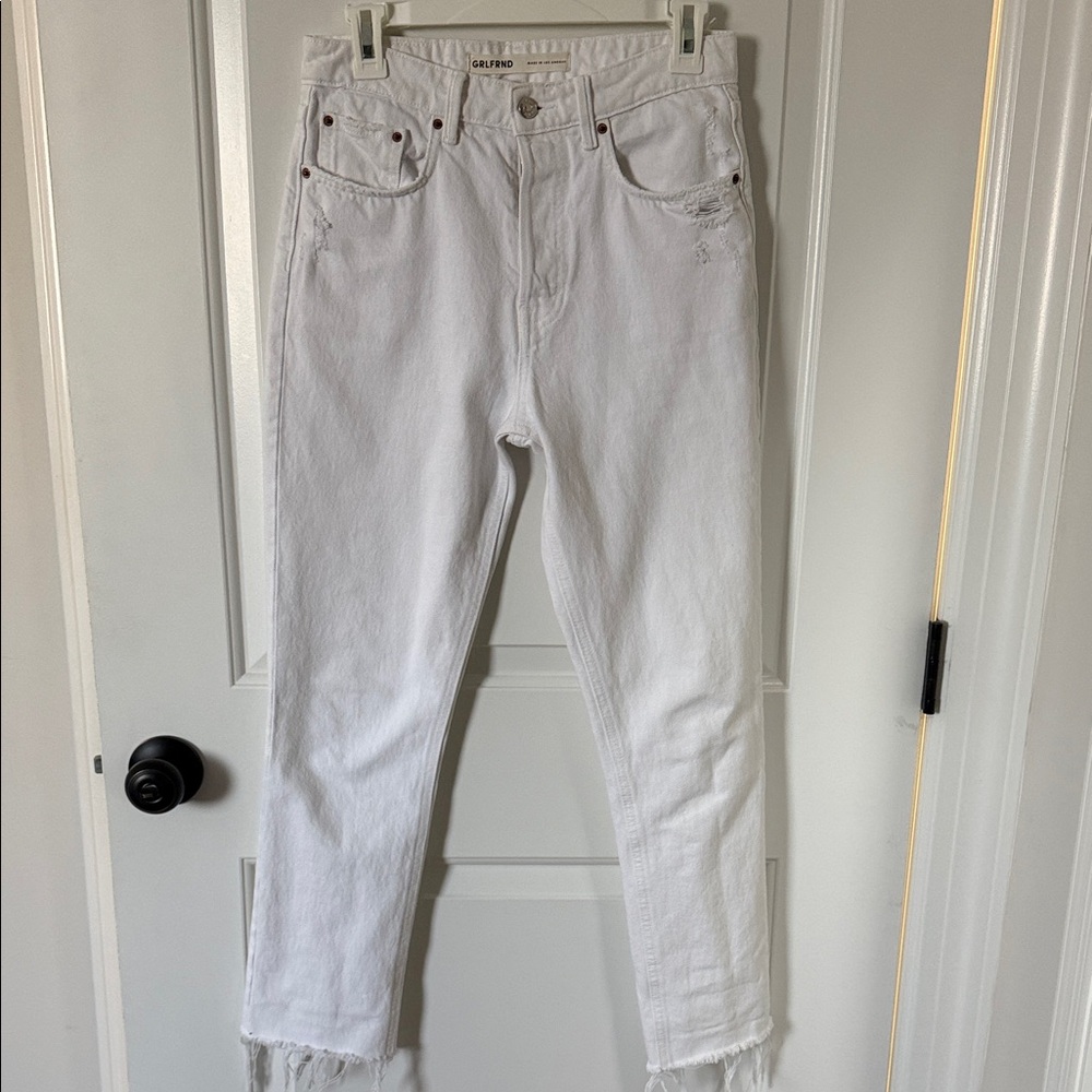 GRLFRND Karolina White High-Waist Women’s Jeans